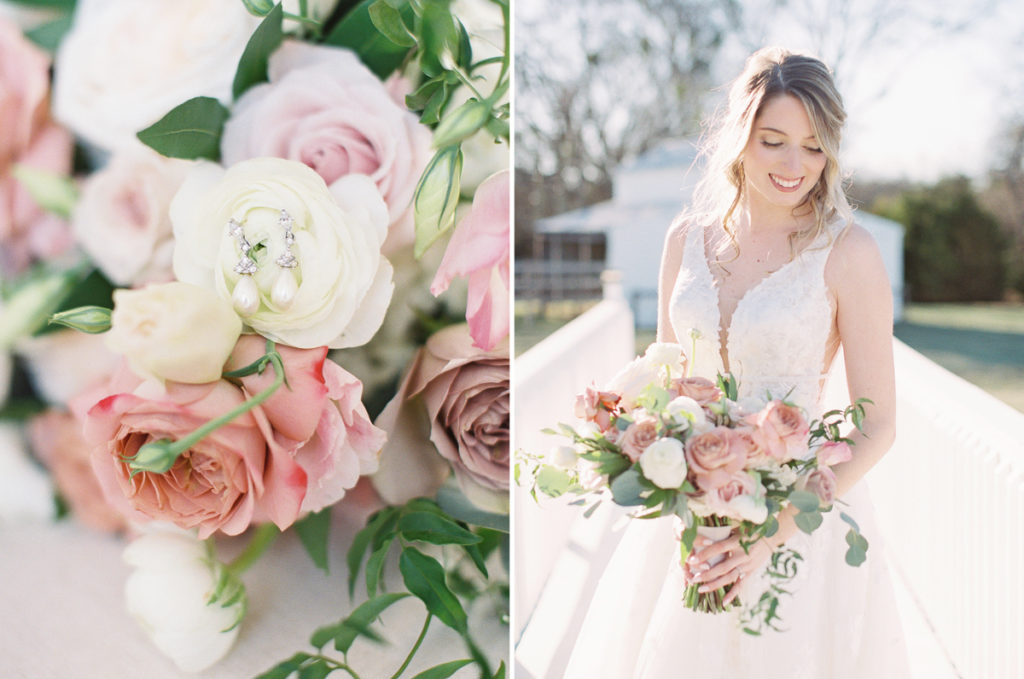 Firefly Gardens Bridal Session | Bride holding bouquet